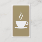 モダンなコーヒー 名刺 (裏面)