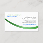 モダンなサイズ調整ができるSwooshのモノグラム 名刺 (裏面)