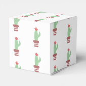 モダンなサボテンの植物の誕生日パーティー御礼 フェイバーボックス (裏面サイド)