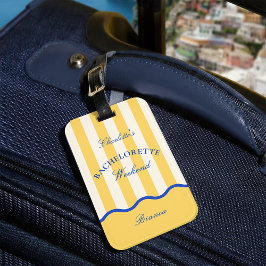 モダンなサマーバチェロレッテウィークエンドトリップ ラゲッジタグ