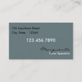 、モダンなサロンの名刺きれいにして下さい 名刺 (裏面)