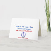 モダンなサンキューカード サンキューカード (裏面)