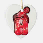 モダンなサンタ帽子のコレクション。 セラミックオーナメント (右)