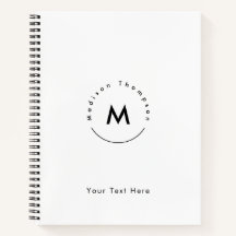 モダンなサークルモノグラムパーソナルネームロゴ