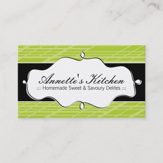 モダンなシェフの名刺 名刺 (正面)