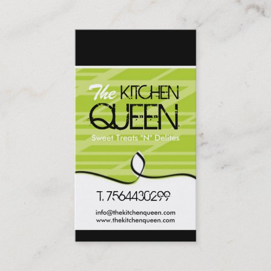 モダンなシェフの名刺 名刺 (正面)