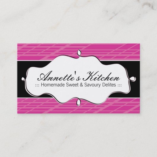 モダンなシェフの名刺 名刺 (正面)