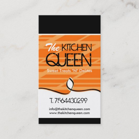 モダンなシェフの名刺 名刺 (正面)