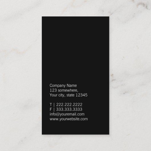 モダンなシェブロンカイロプラクターは縞で飾ります 名刺 (裏面)