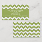 モダンなシェブロン 名刺 (正面/裏面)