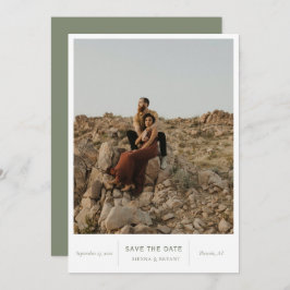 モダンなシックな写真 セーブザデート