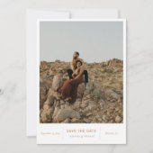 モダンなシックな写真 セーブザデート (正面)