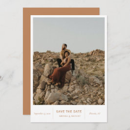 モダンなシックな写真 セーブザデート