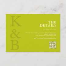 モダンなシャルトルーズ ミニマル ウェディング