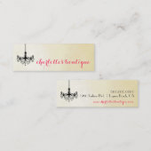 モダンなシャンデリアの名刺 スキニー名刺 (正面/裏面)