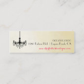 モダンなシャンデリアの名刺 スキニー名刺 (裏面)