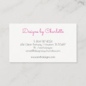 モダンなシャンデリア 名刺 (裏面)