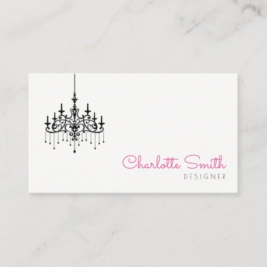 モダンなシャンデリア 名刺 (正面)