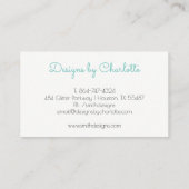 モダンなシャンデリア 名刺 (裏面)