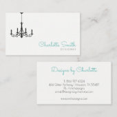 モダンなシャンデリア 名刺 (正面/裏面)