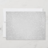 モダンなシルバーバルーン グリッター 60歳の誕生日 招待状 (裏面)