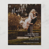 モダンなシンプルさを追求した結婚式のフォト「Save the Date」 (正面)