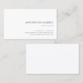 モダンなシンプルな設計のエレガントで明白なトレンディー 名刺 (正面/裏面)