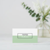 モダンなシンプルのゆとりのプロフェッショナルのミニマリスト 名刺 (スタンド正面)