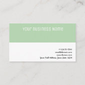 モダンなシンプルのゆとりのプロフェッショナルのミニマリスト 名刺 (裏面)