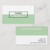 モダンなシンプルのゆとりのプロフェッショナルのミニマリスト 名刺 (正面/裏面)