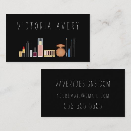 モダンなシンプルは芸術家を構成します 名刺 (正面/裏面)