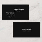 モダンなシンプル及び平野の手頃な名刺 名刺 (正面/裏面)