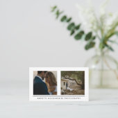 モダンなシンプル2の写真|の最小主義の写真撮影 名刺 (スタンド正面)