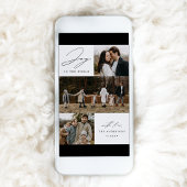 モダンなジョイ・トゥ・ザ・ワールド 4枚の写真 シーズンカード