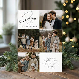 モダンなジョイ・トゥ・ザ・ワールド 5枚写真 シーズンカード
