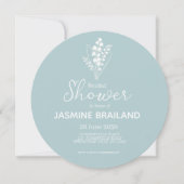 モダンなスイレン(花の谷の百合)のブーケ 結婚前お披露目パーティー セーブザデート (正面)