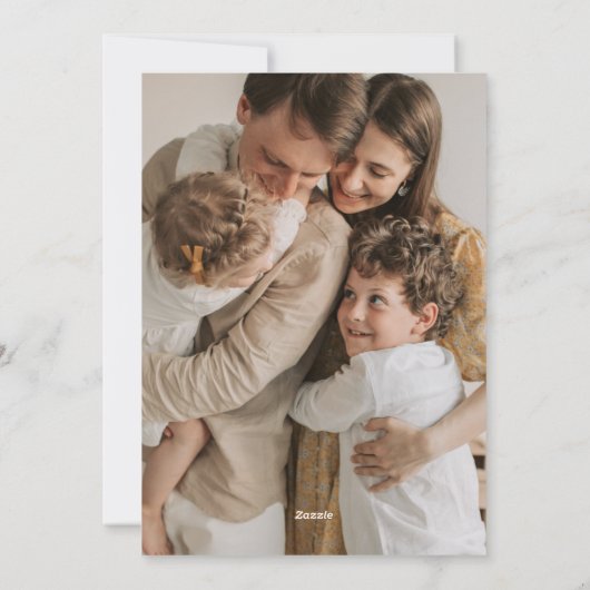 モダンなスカンジナビアのクリスマス シーズンカード (裏面)