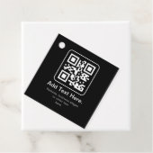 モダンなスキャン可能なQRコード | 黒 白 グレー フェイバータグ (インサイチュ)