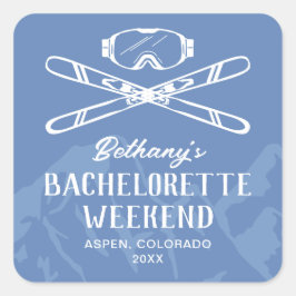 モダンなスキー女子会 スクエアシール