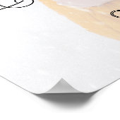 モダンなスクリプトオーバーレイ結婚式の写真ウェルカムポスター ポスター (角)