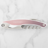 モダンなスクリプトピンクオンブレ花嫁の提案 ソムリエナイフ (正面)