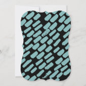 モダンなスクリプト結婚式リハーサルディナーカード 招待状 (裏面)