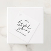 モダンなスクリプト エレガントな手書きの結婚式前祝い フェイバータグ (インサイチュ)