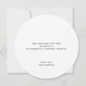 モダンなスクリプト 黒 白 感謝 (裏面)