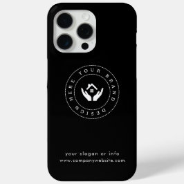 モダンなスタイリストが編集可能なロゴとテキスト iPhone 15 PRO MAXケース