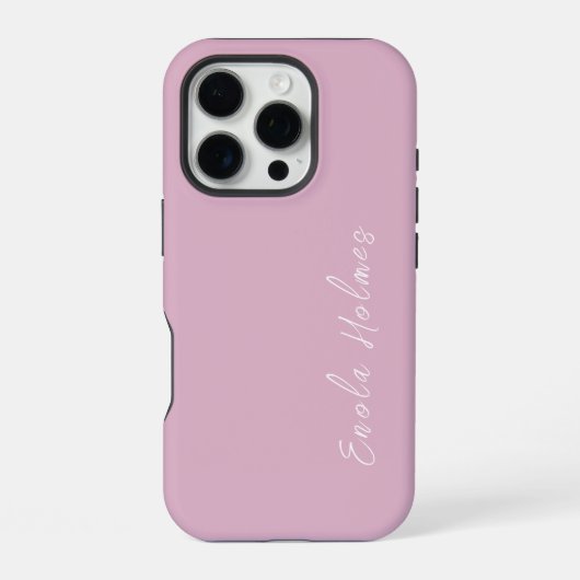 モダンなスタイリッシュなモノグラムスクリプト iPhoneケース (裏面)