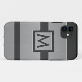 モダンなスタイルのモノグラム Case-Mate iPhoneケース (裏面(横))