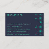 モダンなスタイルの平衡装置はライトに点を打ちます 名刺 (裏面)