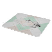 モダンなスタイルの幾何学的設計 カッティングボード (角)