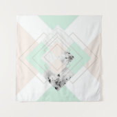 モダンなスタイルの幾何学的設計 タペストリー (正面(横))